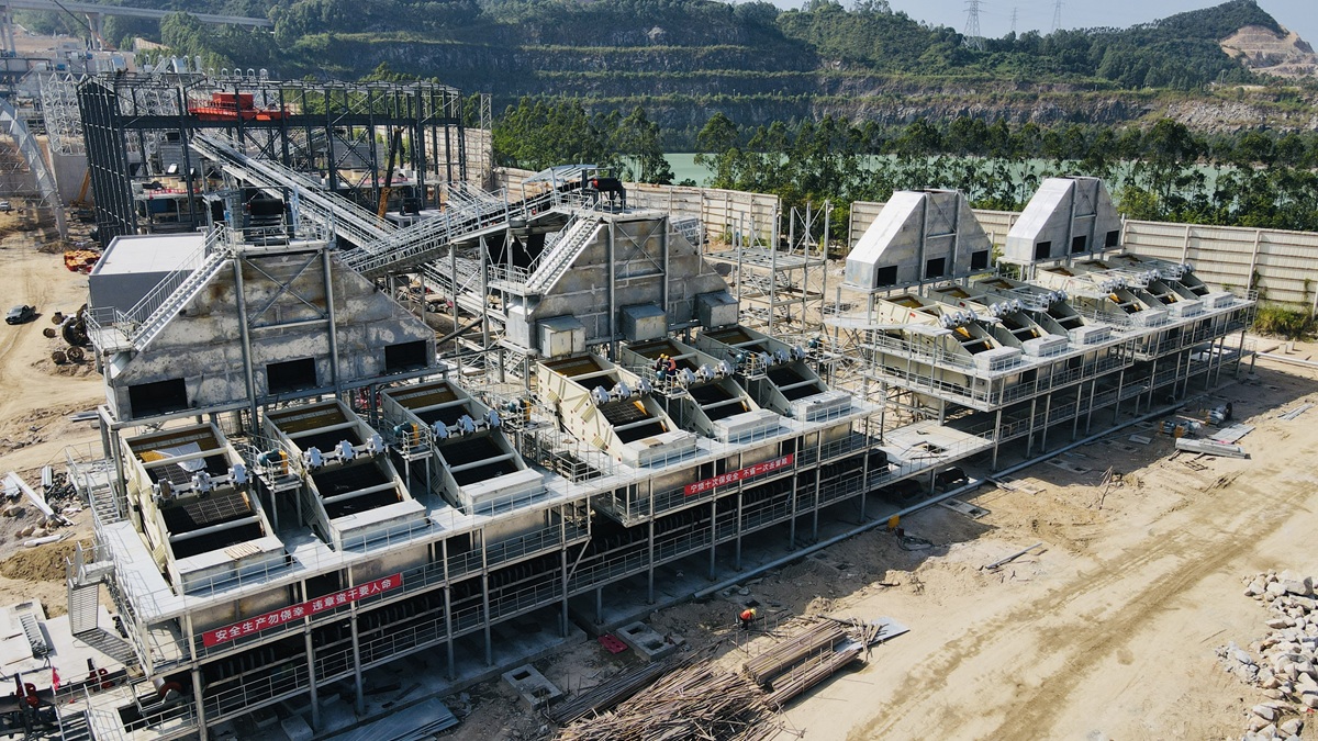Guangdong sand and gravel aggregate production 10000tph